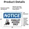 Signmission Forklift Access Only Sign With Symbol, 7 in W x Rectangle, Vinyl Decal OS-2PACK-NS-D-57-L-12887 - alternate 4